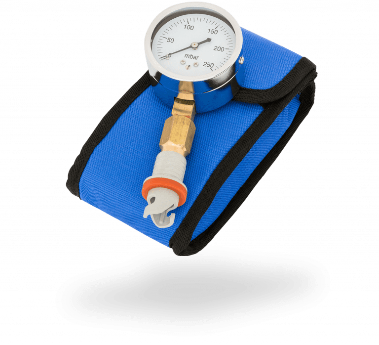 Pressure gauge with bag